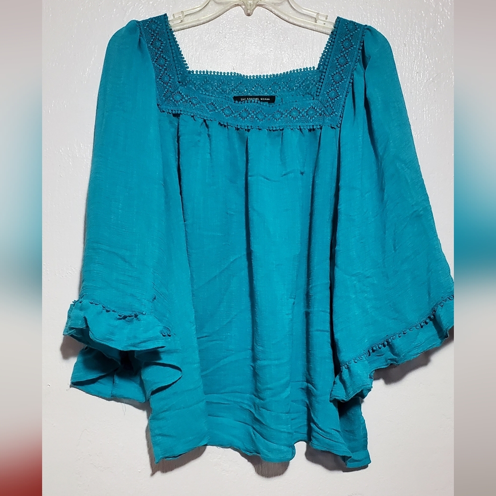 (make offer)Turquoise Blouse